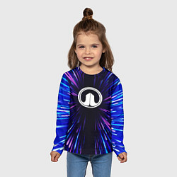 Лонгслив детский Great Wall neon energy, цвет: 3D-принт — фото 2