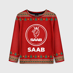 Лонгслив детский Saab new year, цвет: 3D-принт