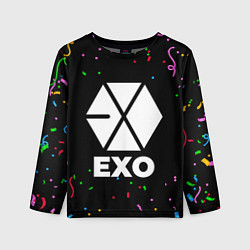 Лонгслив детский Exo конфети, цвет: 3D-принт