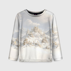Детский лонгслив Снежный древний город