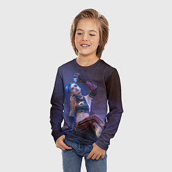 Лонгслив детский Джинкс эффект дыма, цвет: 3D-принт — фото 2