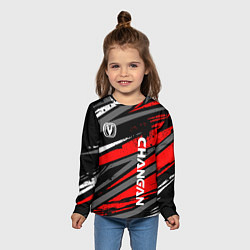 Лонгслив детский Changan - Red sport, цвет: 3D-принт — фото 2