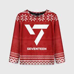 Лонгслив детский Новогодний Seventeen, цвет: 3D-принт