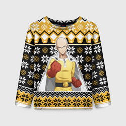 Лонгслив детский One-Punch Man sweater, цвет: 3D-принт