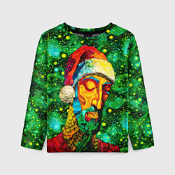 Лонгслив детский Ded Moroz: pop-art-brut-nouveau pointillism, цвет: 3D-принт