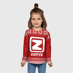 Лонгслив детский Новогодний Zotye, цвет: 3D-принт — фото 2