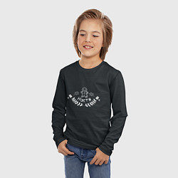 Лонгслив детский Новогодняя Настя мелом, цвет: 3D-принт — фото 2