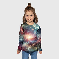 Лонгслив детский Космическая туманность, цвет: 3D-принт — фото 2