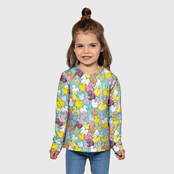 Лонгслив детский Уютные уточки, цвет: 3D-принт — фото 2