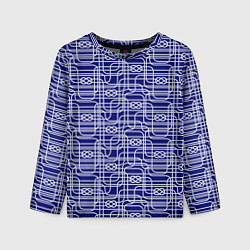 Детский лонгслив Паттерн с трубопроводом и узлами