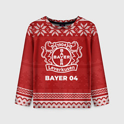 Лонгслив детский Новогодний Bayer 04, цвет: 3D-принт