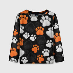 Детский лонгслив Мохнатые лапки