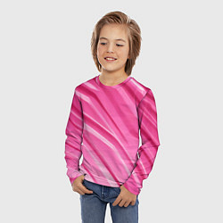 Лонгслив детский Розовый пластик, цвет: 3D-принт — фото 2