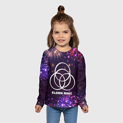 Лонгслив детский Праздничный Elden Ring, цвет: 3D-принт — фото 2