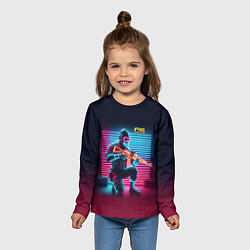 Лонгслив детский Counter Strike - neon glow fantasy, цвет: 3D-принт — фото 2