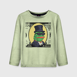Лонгслив детский Pepe is the main cryptocurrency, цвет: 3D-принт