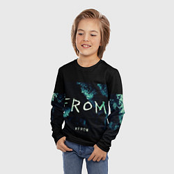 Лонгслив детский Извне на фоне леса, цвет: 3D-принт — фото 2