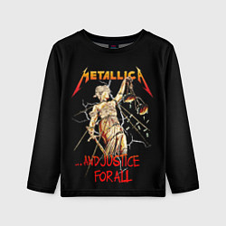 Детский лонгслив Metallica justice for all