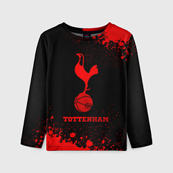 Лонгслив детский Tottenham - red gradient, цвет: 3D-принт