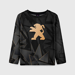 Лонгслив детский Peugeot golden poly, цвет: 3D-принт