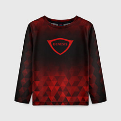 Лонгслив детский Genesis red poly, цвет: 3D-принт