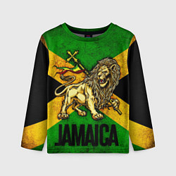 Детский лонгслив Jamaica lion flag