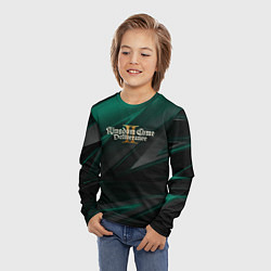 Лонгслив детский Kingdom Come Deliverance 2 green black, цвет: 3D-принт — фото 2