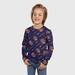 Лонгслив детский Mortal Kombat logo pattern, цвет: 3D-принт — фото 2