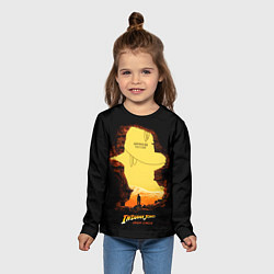 Лонгслив детский Indiana Jones and the Great Circle, цвет: 3D-принт — фото 2