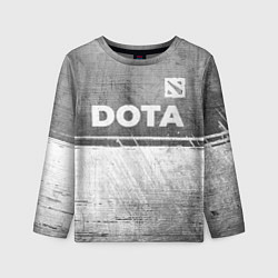 Лонгслив детский Dota - grey gradient посередине, цвет: 3D-принт