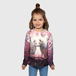 Лонгслив детский Волчья гармония, цвет: 3D-принт — фото 2