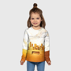 Лонгслив детский Civilization VII, цвет: 3D-принт — фото 2