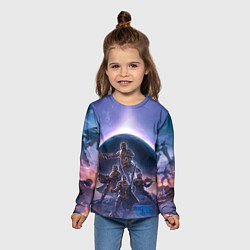 Лонгслив детский Предзнаменования тирании Helldivers 2, цвет: 3D-принт — фото 2