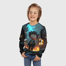 Лонгслив детский Маленький удивленный Гарри Поттер, цвет: 3D-принт — фото 2