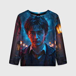 Лонгслив детский Гарри поттер в ночи, цвет: 3D-принт