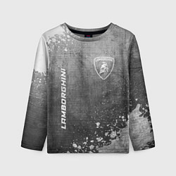Лонгслив детский Lamborghini - grey gradient вертикально, цвет: 3D-принт