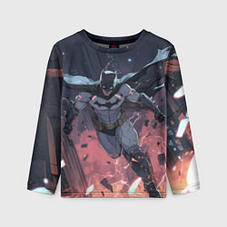 Детский лонгслив Полет Бэтмена