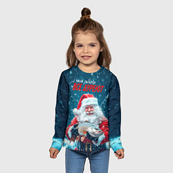 Лонгслив детский Все дуреют с этой рыбалки, цвет: 3D-принт — фото 2