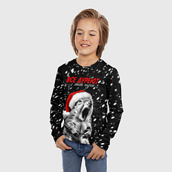 Лонгслив детский Все дуреют с этой пурги, цвет: 3D-принт — фото 2