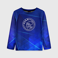 Детский лонгслив Ajax blue poly