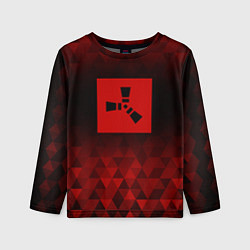 Лонгслив детский Rust red poly, цвет: 3D-принт