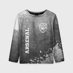 Детский лонгслив Arsenal - grey gradient вертикально