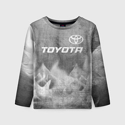 Лонгслив детский Toyota - grey gradient посередине, цвет: 3D-принт