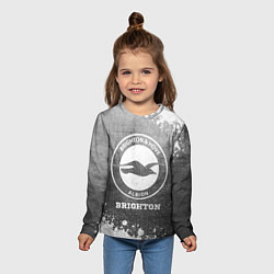 Лонгслив детский Brighton - grey gradient, цвет: 3D-принт — фото 2