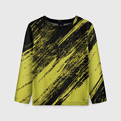 Детский лонгслив The color is black and yellow