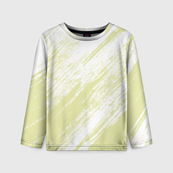 Детский лонгслив The color is white and yellow