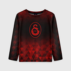 Лонгслив детский Galatasaray red poly, цвет: 3D-принт