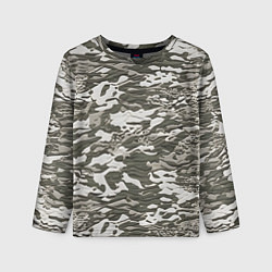 Детский лонгслив Фактурный камуфляж