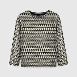 Детский лонгслив Оливковый пёстрый полосы узоры