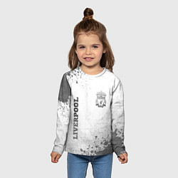 Лонгслив детский Liverpool - white gradient вертикально, цвет: 3D-принт — фото 2